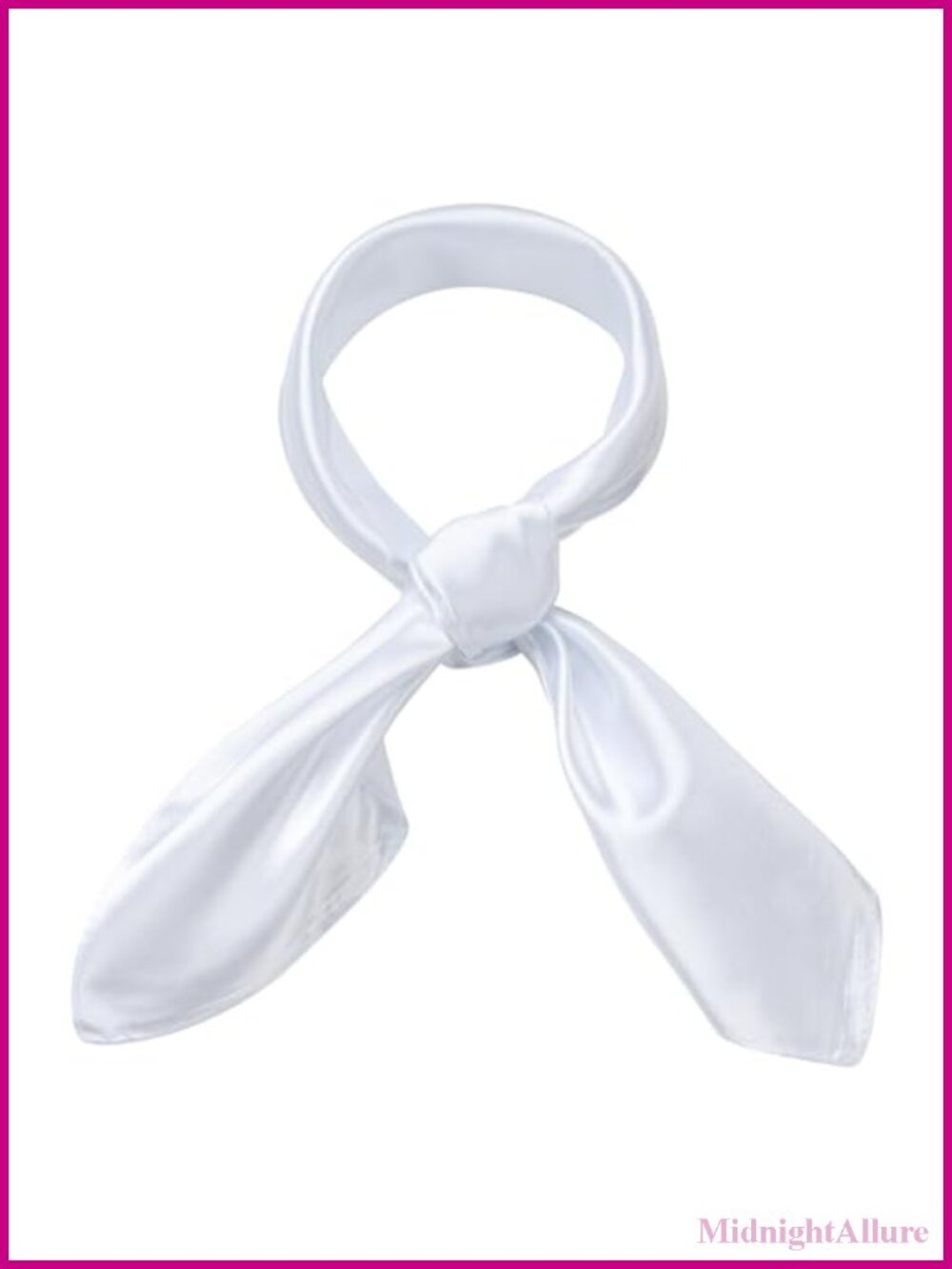 Satin Square Scarf 23.6in Silk Like Bandana Head & Neck Scarf